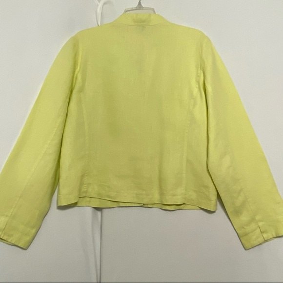 Madison Studios Pale Yellow Green Blazer Jacket Over Shirt size 14 - Picture 6 of 10